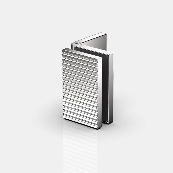Flamea+ Linea Winkelverbinder für Festteile Glas an Wand 90°