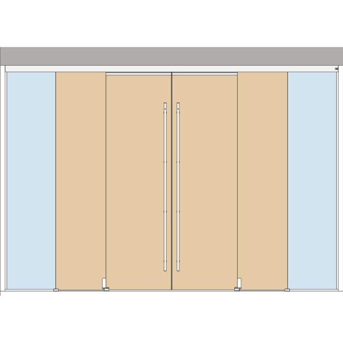 Holzschiebetuerbeschlag MUTO Telescopic - SET 33 mit Festteil