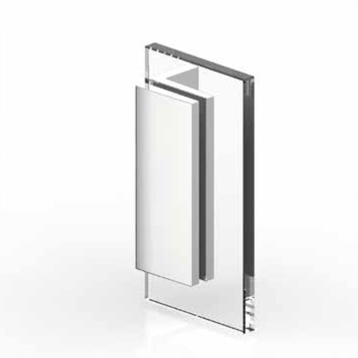 TURA Winkelverbinder Glas an Wand 90°