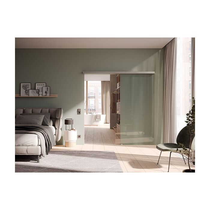 Einbaubeispiel - Vitris Portavant M 80 Schiebetürbeschlag-Set zur Wandmontage