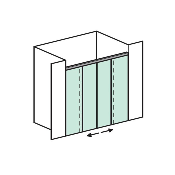 Duschbeschlagset vitris Aquant 40