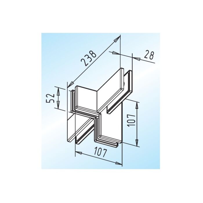 WSS Winkelverbinder PT 65.2 mit beidseitiger Aussteifung