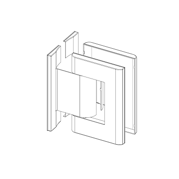 SIMONSWERK Abdeckkappen für Biloba hydraulisches Pendeltürband BL 8010 BT JC