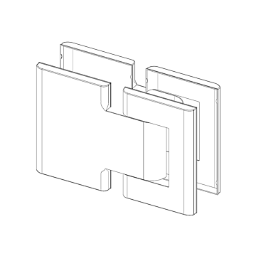 SIMONSWERK Abdeckkappen für Biloba hydraulisches Pendeltürband 91.8015BTJC
