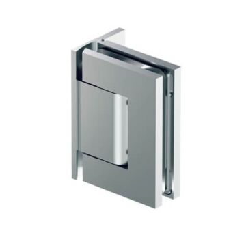 SIMONSWERK Biloba - ORIGINALE - hydraulisches Pendeltürband Glas an Wand 90°, einseitige Befestigungslasche