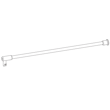SIMONSWERK Stabilisationsstange Glas-Wand, rund, Länge 1.180 mm