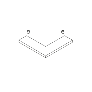 Eckverbinder 90° für MR 28 Sprossenprofil