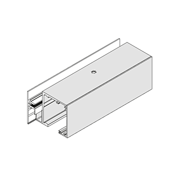 DORMA MUTO XL 80 / 150 Seitenteilprofil zur Aufnahme von feststehenden Festteilen aus Glas