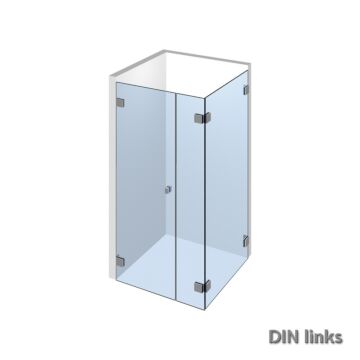 Glasdusche Nivello 11-203, 1flg. Duschtür mit Festteil in eine Ecke