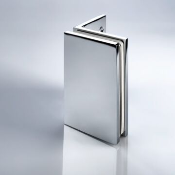 S1000 Plus Winkelverbinder Glas an Wand 90°, in glanzverchromt