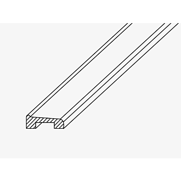 Schwallschutzprofil, Aluminium Oberfläche veredelt