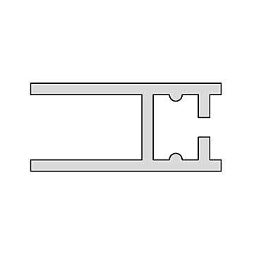Wandanschlussprofil, 2.000 mm oder 2.500 mm Länge