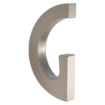 Griffmuschel in G-Form zum Verkleben, für 8 oder 10 mm Glas