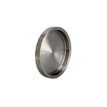 einzelne aufklebbare Griffmuschel aus Edelstahl, Drm. 30, 40 oder 60 mm