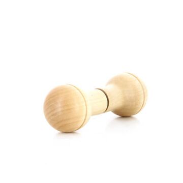 Türknopfpaar aus Holz in Birnenform - Griffbereich Durchmesser 40 mm