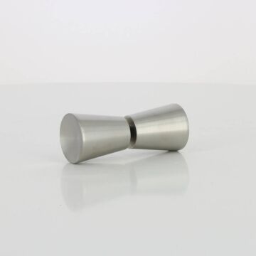 Knopfpaar in Kegelform aus Edelstahl, Drm. 35 mm