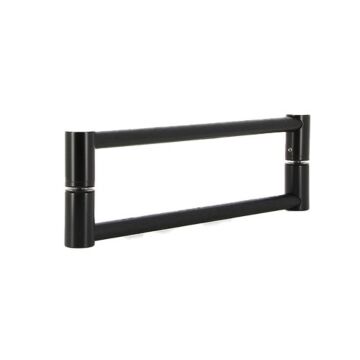 Türgriff aus Edelstahl in schwarz pulverbeschichtet, Durchmesser 20 mm - Griffbereich rund, ab Länge 295 mm