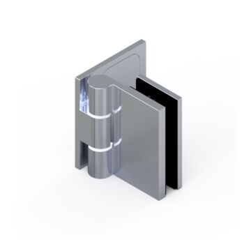 KL-megla Wellness Premium Duschtürband Glas an Wand 90°, DIN links, nach aussen öffnend, Art.-Nr.16412