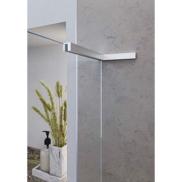 Einbaubeispiel - Stabilisierungswinkel Glas an Wand 90°