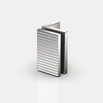 P+S Flamea+ Linea Winkelverbinder 90° Glas an Wand, in glanzverchromt