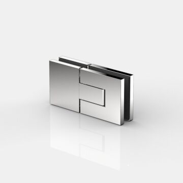 Flamea pro mini Duschtürpendelband Glas an Glas 180° Nr. 8332, glanzverchromt