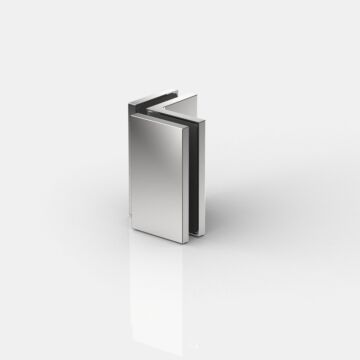 Pontere+ Winkelverbinder Glas an Glas 90° in glanzverchromt