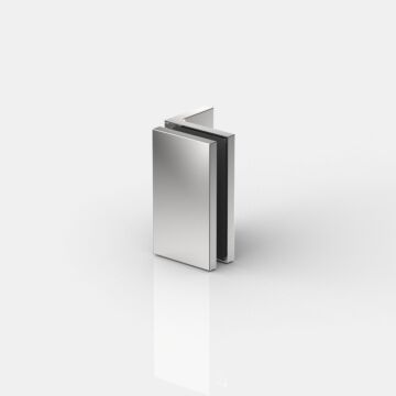 Pontere+ Winkelverbinder Glas an Wand 90° in glanzverchromt