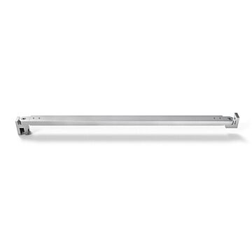 Stabilisationsstange eckig, Länge 1.160 mm, mattverchromt