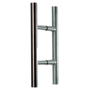 Türgriff aus Edelstahl Drm. 25 oder 30 mm - Griffbereich rund ab Länge 350 mm