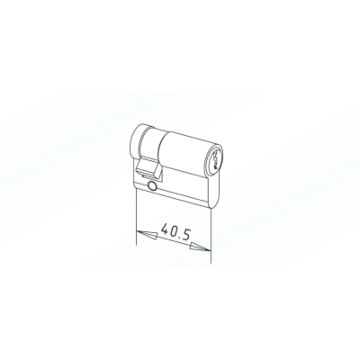 WSS Profil-Halbzylinder 40,5 mm lang