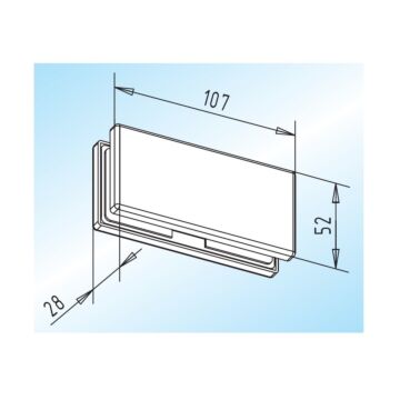 WSS Oberlichtverbinder PT 70 ohne Anschlag, Innenansicht
