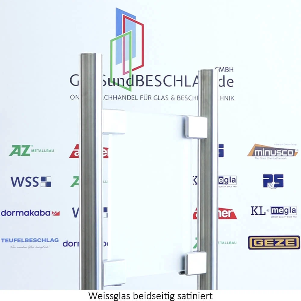 Weissglas beidseitig satiniert