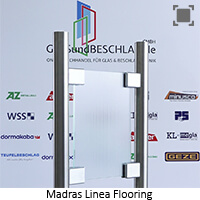 Madras Linea Flooring - Klarglas einseitig geaetzt