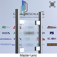 Master-Lens, mit normalem Gruenschimmer