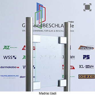 Glas Madras Uadi - Klarglas einseitig geaetzt