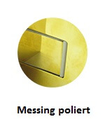 Sonderdesign - Messing poliert - ohne Anlaufschutz (503)