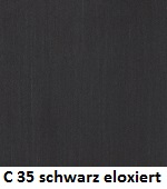 C 35 schwerz eloxiert