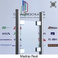 Glassorte Madras Pav&eacute; wei&szlig;