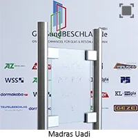 Glassorte Madras Uadi wei&szlig;