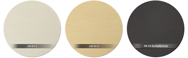Dorma Beschlagsfarbe LM EV 3 - LM EV 2 - LM DB 14 - dunkelbronze C34
