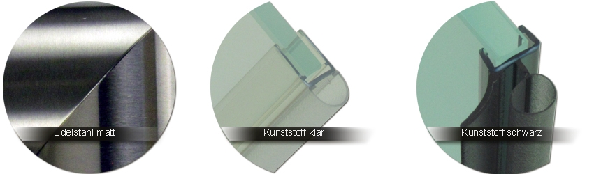 Pauli-und-Sohn Beschlagfarben Edelstahl matt  |  Kunststoff klar  |  Kunststoff schwarz