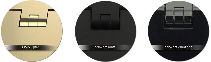 Pauli-und-Sohn Beschlagfarben Gold-Optik  |  schwarz matt  |  schwarz glaenzend
