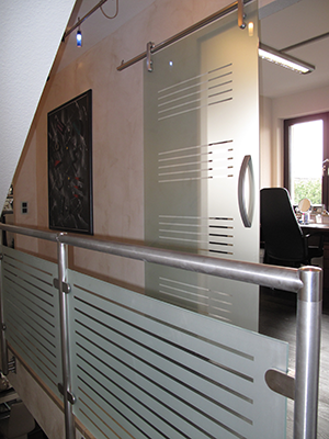 RSP 80 Glasschiebetuer und Gelaenderverglasung RSP 80 Glasschiebetuer und Gelaenderverglasung